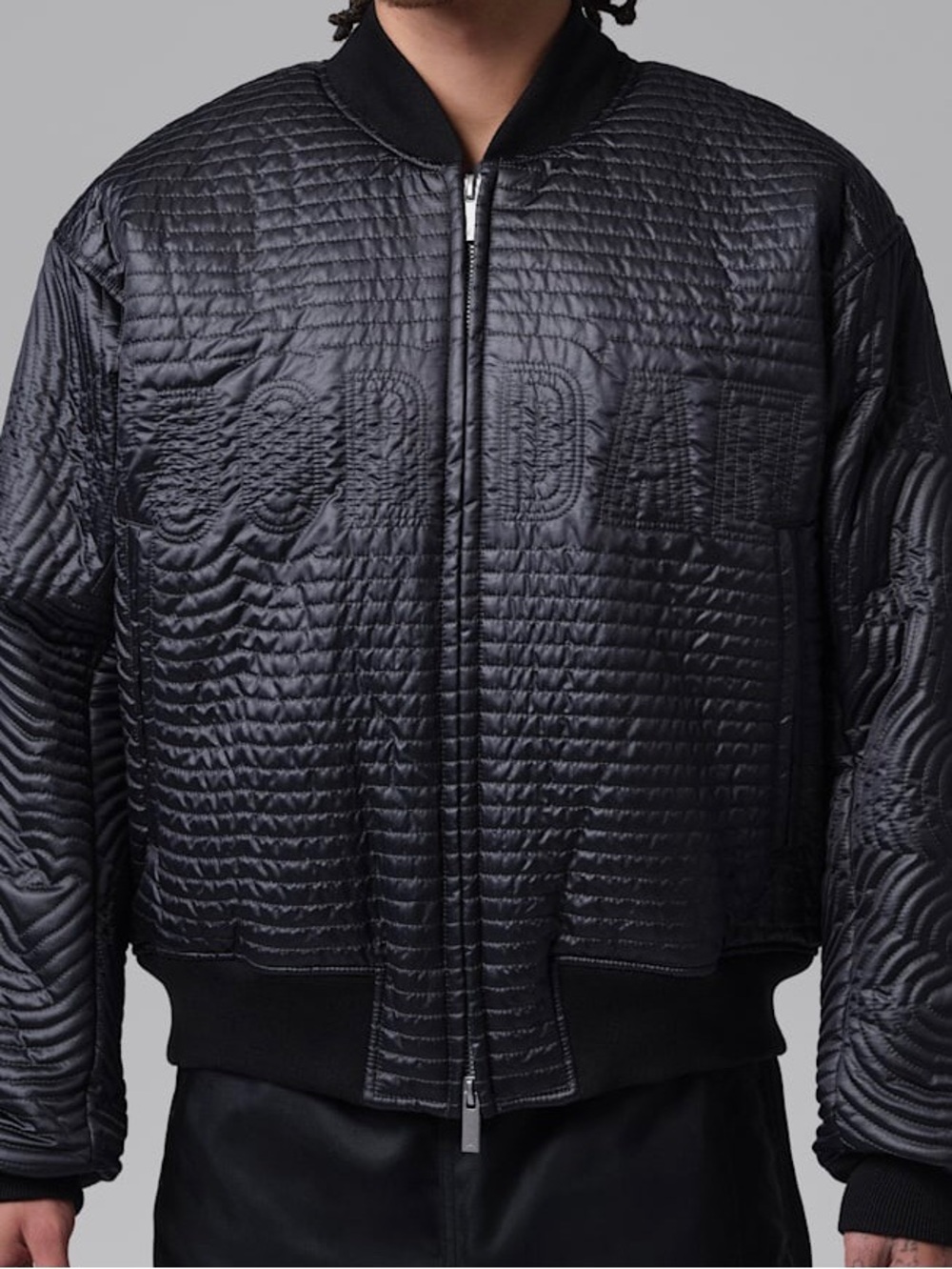 Jordan Flight Varsity Quilted Bomber Jacket Men’s SZ XXL Black II5314-010 NWT